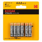 Изображение товара Батарея Kodak LR03-4+2BL XTRALIFE Alkaline