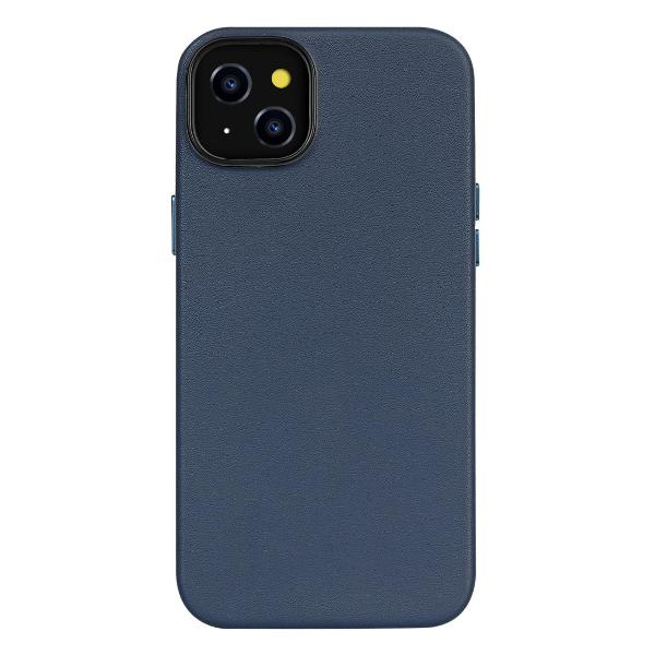 Изображение товара Чехол Leather Co. MagSafe для iPhone 16 синий - стильная защита и удобство