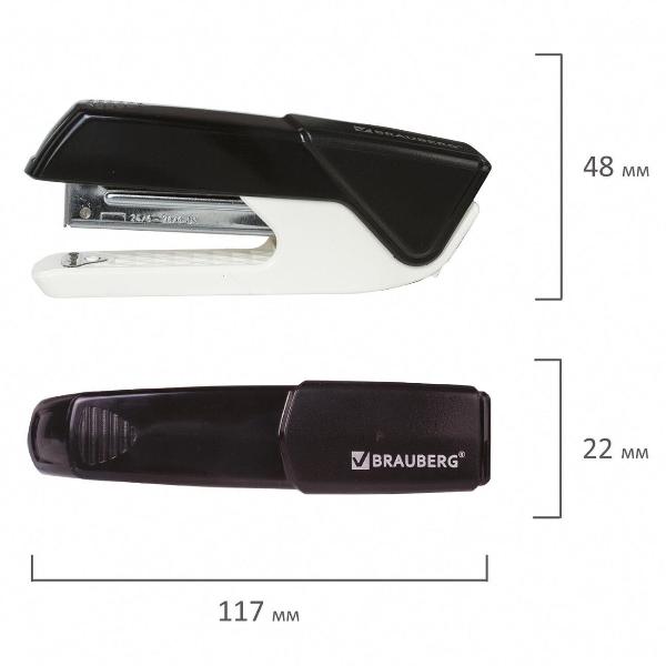 Изображение товара Степлер Brauberg №24/6, 26/6 ADVANCED до 20л черный