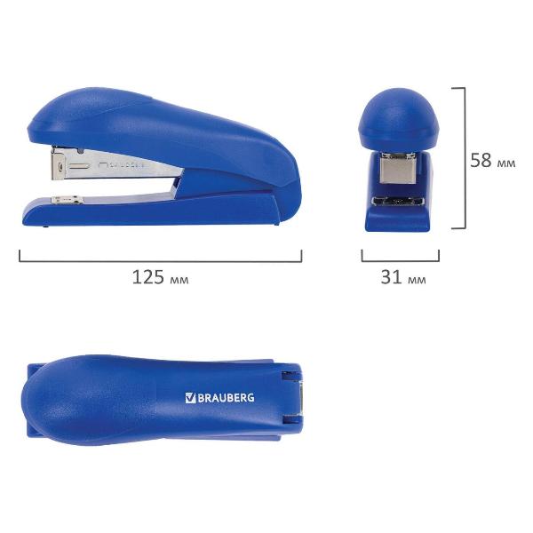 Изображение товара Степлер Brauberg №24/6 UNIVERSAL до 30л, синий