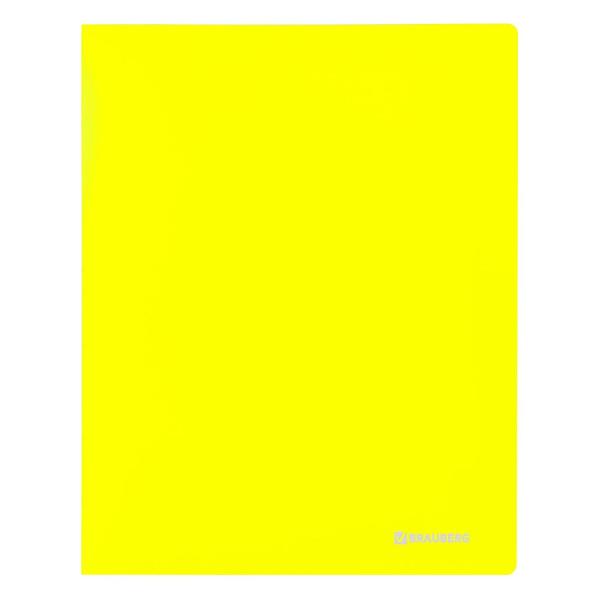 Изображение товара Папка А4 для документов Brauberg "Neon", 25мм, желтая, до 170л, 0,7мм, 227457