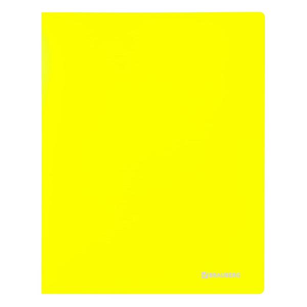 Изображение товара Папка А4 для документов Brauberg "Neon", 16мм, желтая, до 100л, 0,7 мм, 227465