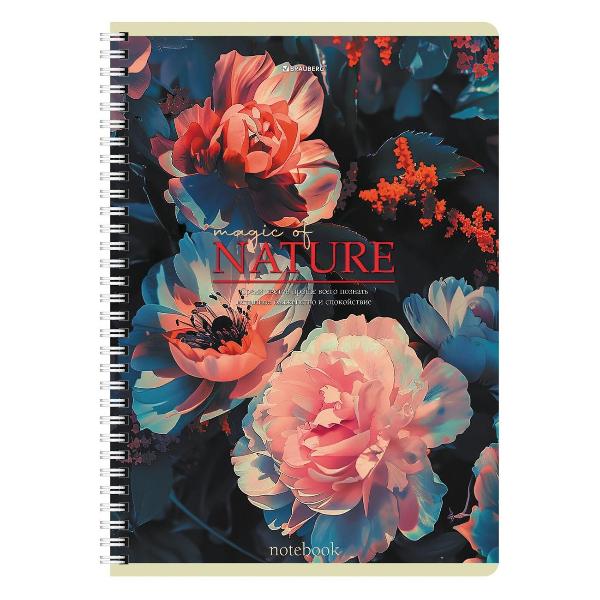 Изображение товара Тетрадь Brauberg ДЭК 96л А4 2шт Цветы 404881