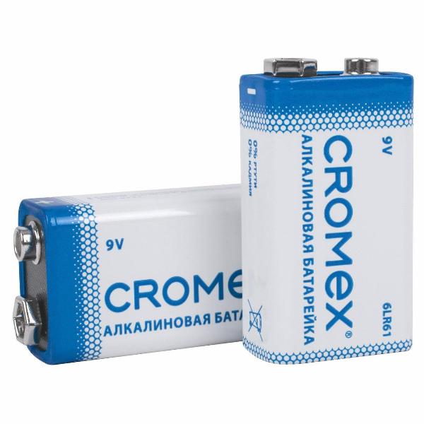 Изображение товара Батарейка алкалиновая (щелочная) CROMEX КРОНА 6LR61 4шт 456453