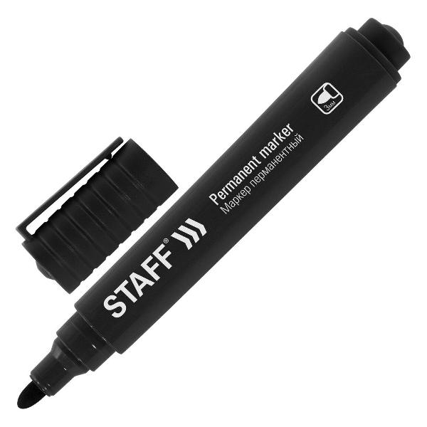 Изображение товара Фломастер Staff Basic Budget 3мм черные 12шт 880598