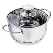 Изображение товара Кастрюля 14см/1л с крышкой REGENT inox Bimbo vitro