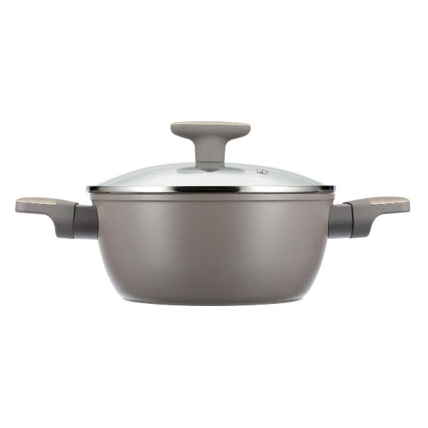 Изображение товара Кастрюля 2.3л/20см (кованый алюминий) с крышкой REGENT inox LATTE