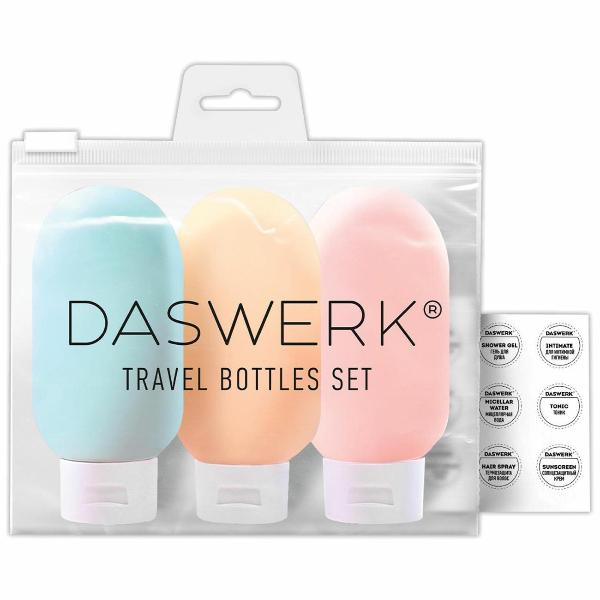 Изображение товара Органайзер дорожный DASWERK 3шт 60мл с наклейками