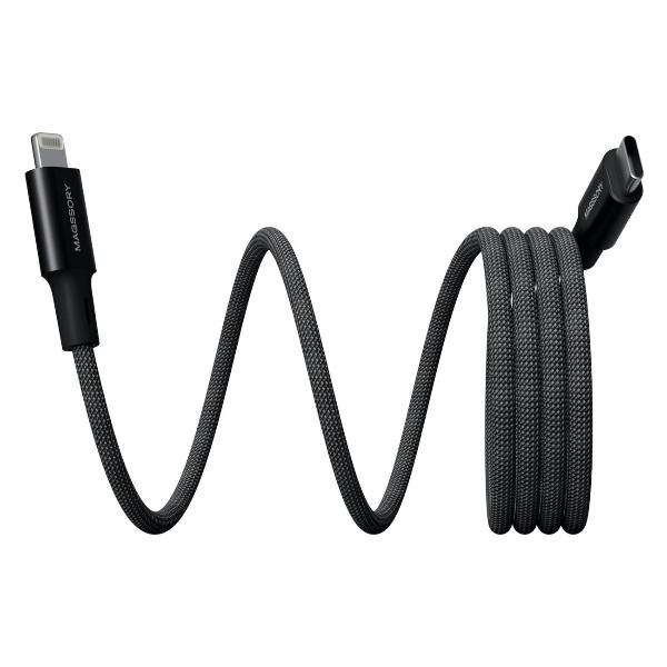 Изображение товара Кабель USB Type-C Magssory Link L USB-C - Lightning MFI 1,2м Black