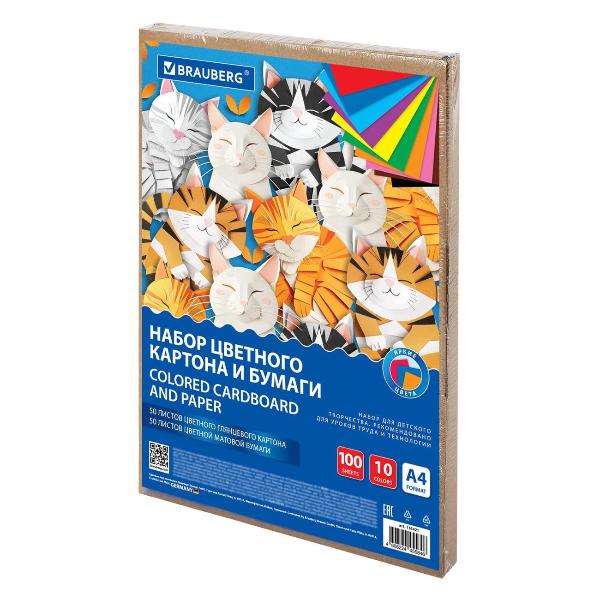 Изображение товара Цветная бумага А4 Brauberg 116421