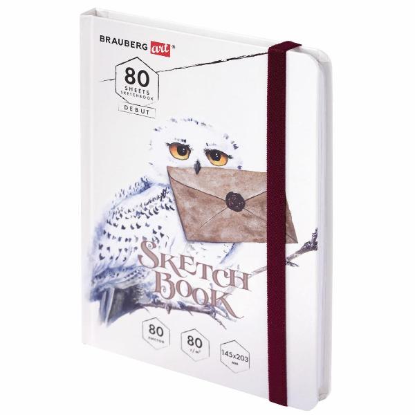 Изображение товара Скетчбук Brauberg 80г/м 145х203мм, 80л, Хогвартс, 114581