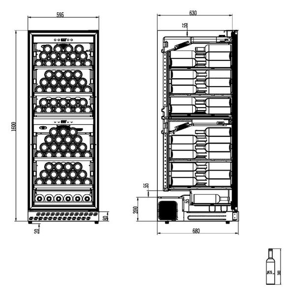 Изображение товара Винный шкаф Caso WineChef Pro 126