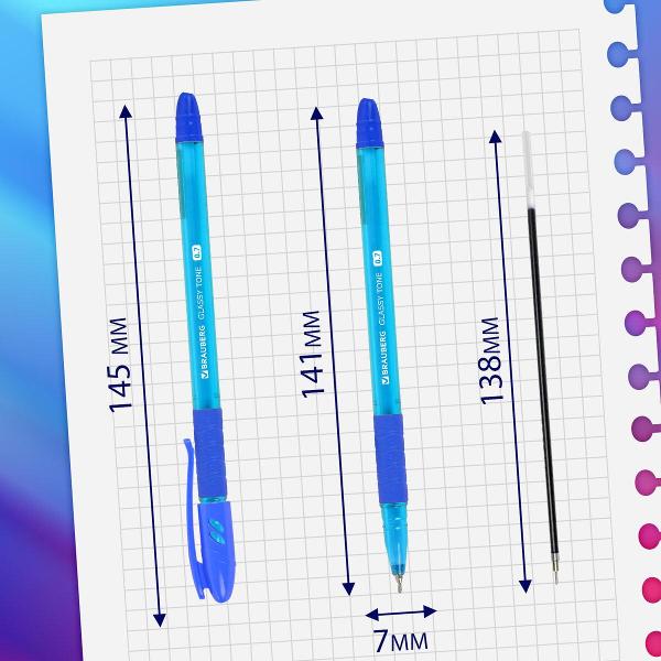 Изображение товара Ручка Brauberg 12 штук, линия письма 0,35мм, 881017