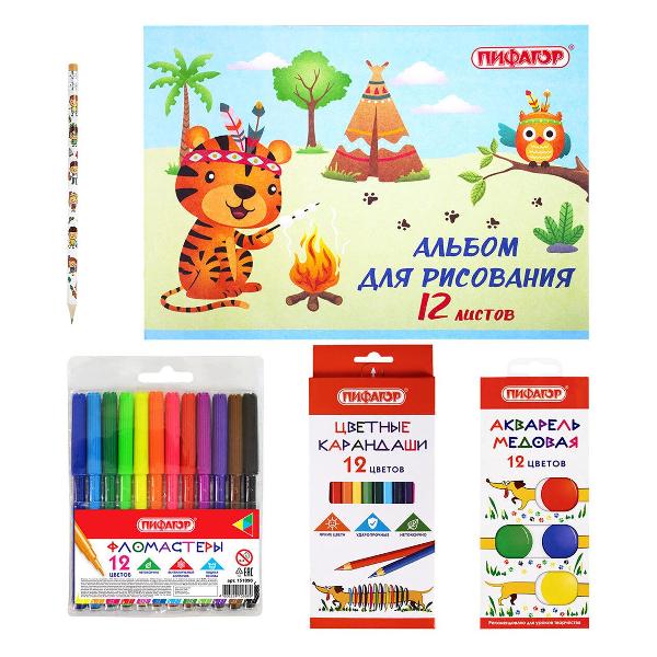 Изображение товара Набор для рисования и творчества Пифагор 881007
