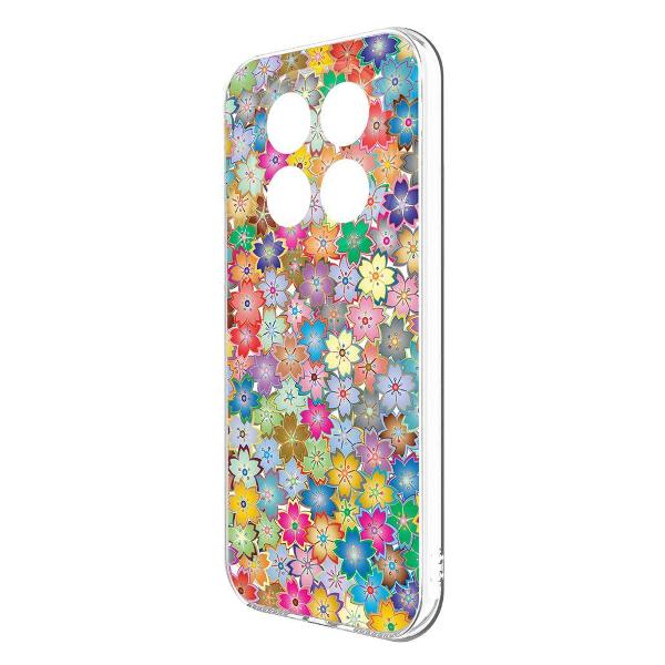 Изображение товара Чехол Krutoff Цветочный паттерн 4 Xiaomi Redmi Note 14 Pro 4G