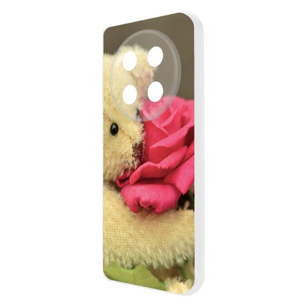 Изображение товара Чехол Krutoff Медвежонок с розой для Honor X60 Pro