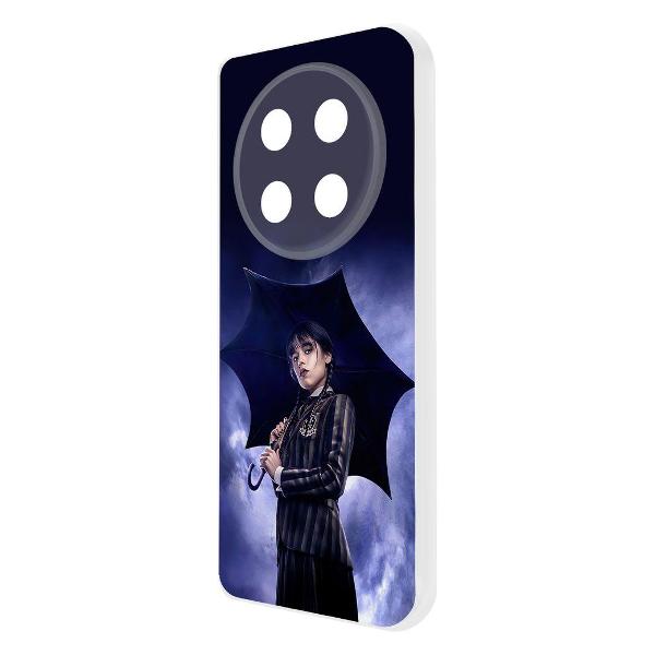 Изображение товара Чехол Krutoff Clear Case Уэнсдей Аддамс - Уэнсдей под зонтом для Honor X9c (580778)