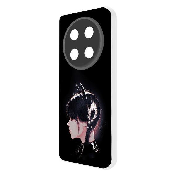 Изображение товара Чехол Krutoff Clear Case Уэнсдей Аддамс - Кошка Уэнсдей для Honor X60 Pro (580622)