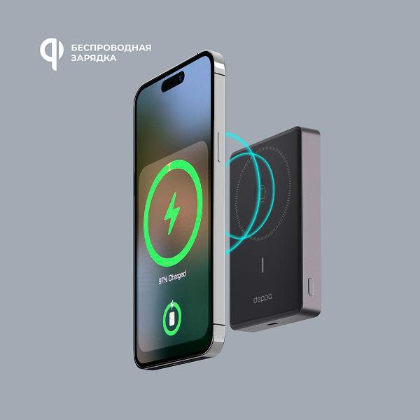 Изображение товара Внешний аккумулятор MagSafe Deppa NRG MageSafe Watch 10000 мА-ч