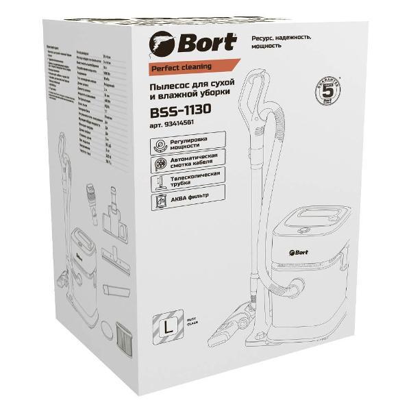 Изображение товара Пылесос строительный Bort BSS-1130