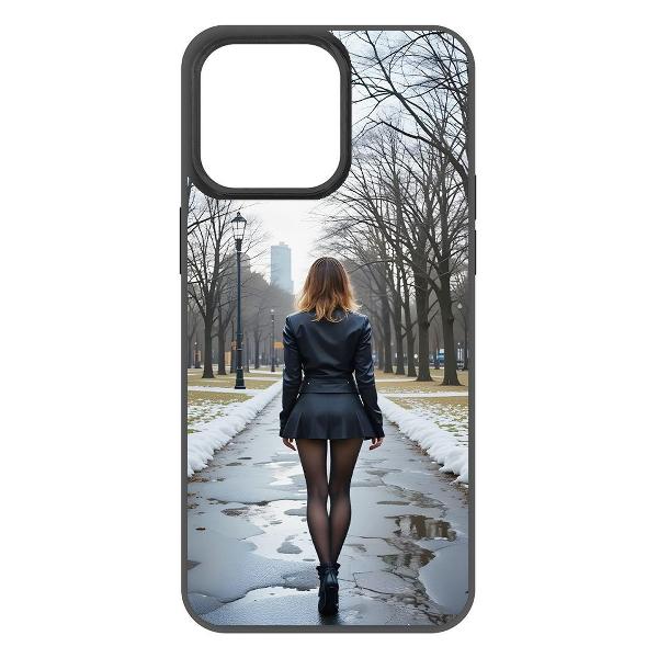 Изображение товара Чехол для смартфона, телефона Krutoff Весна в городе iPhone 15 Pro Max черный