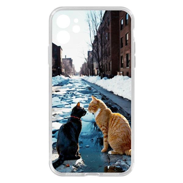 Изображение товара Чехол для смартфона Apple iPhone 11 Krutoff с рисунком Мартовские коты Изображение товара Чехол для смартфона Apple iPhone 11 Krutoff с рисунком Мартовские коты