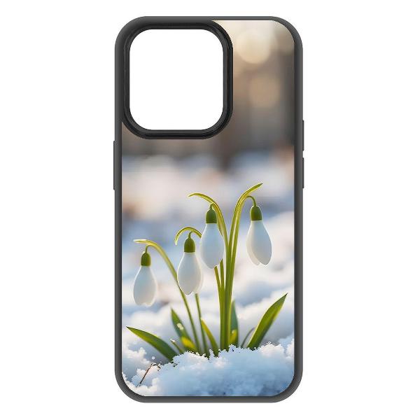 Изображение товара Чехол Krutoff для Подснежники iPhone 15 Pro черный