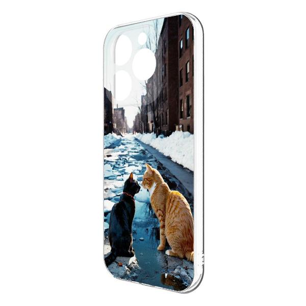 Изображение товара Чехол Krutoff Мартовские коты ITEL A70