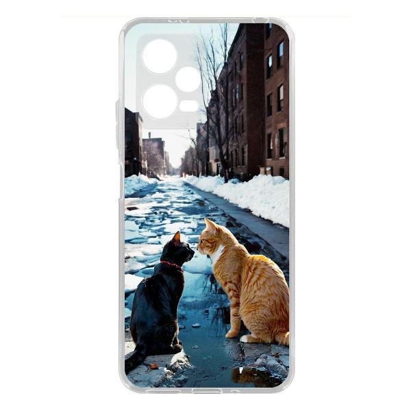 Изображение товара Чехол Krutoff Мартовские коты Xiaomi Poco X5