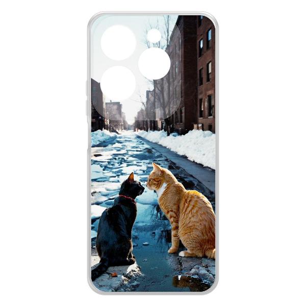 Изображение товара Чехол Krutoff Мартовские коты INFINIX Hot 40i (597964)