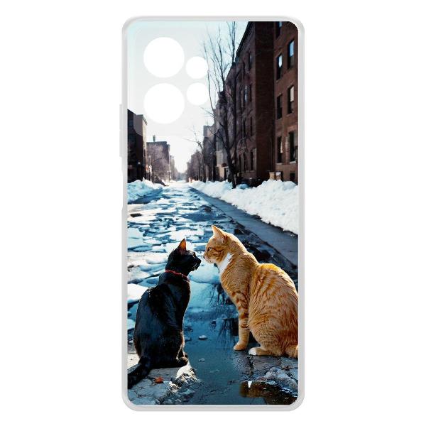 Изображение товара Чехол Krutoff Мартовские коты Xiaomi Redmi Note 12 4G