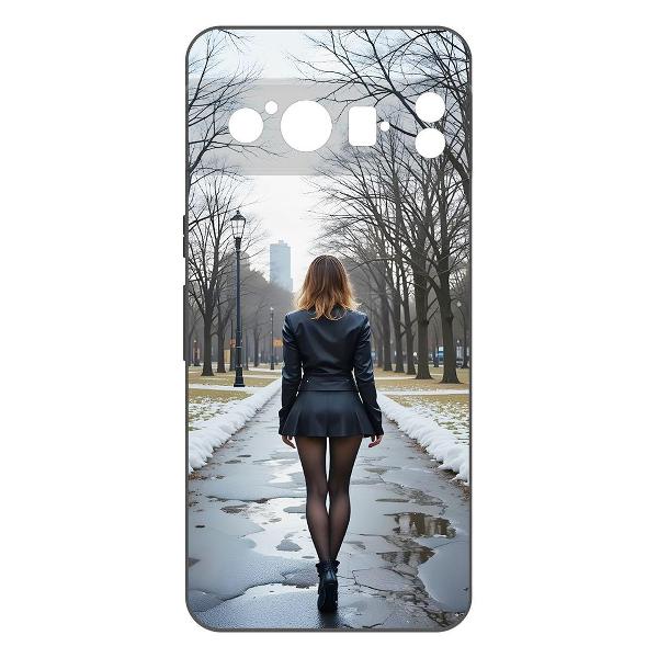 Изображение товара Чехол Krutoff Весна в городе Google Pixel 8 Pro черный