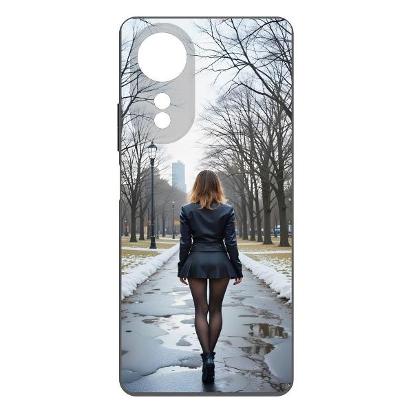 Изображение товара Чехол Krutoff Весна в городе Oppo A58 4G черный