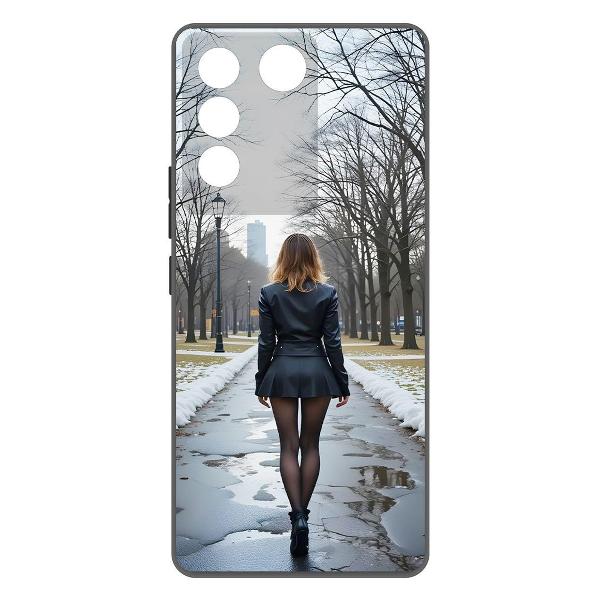 Изображение товара Чехол для смартфона Krutoff Vivo T2 Весна в городе, силиконовая накладка Изображение товара Чехол для смартфона Krutoff Vivo T2 Весна в городе, силиконовая накладка