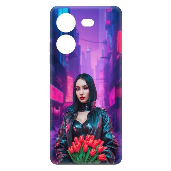 Изображение товара Чехол Krutoff Киберпанк-весна TECNO Pova 5