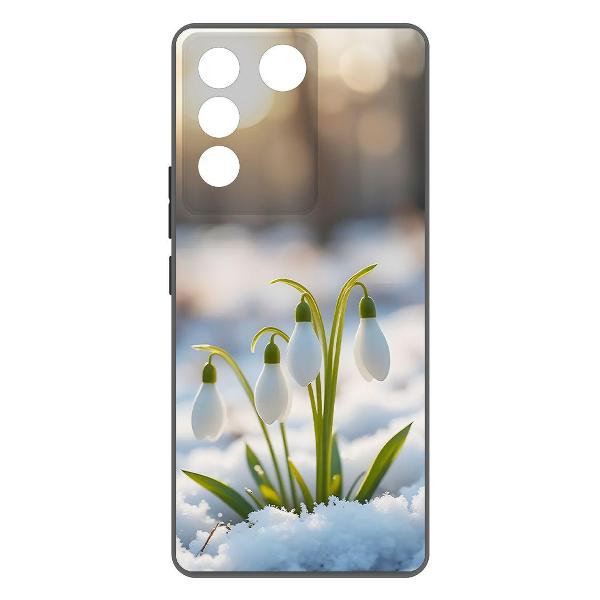 Изображение товара Чехол Krutoff Подснежники Vivo T2