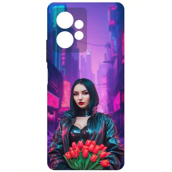 Изображение товара Чехол Krutoff Киберпанк-весна Xiaomi Redmi Note 12 4G черный