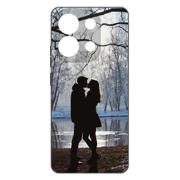 Изображение товара Чехол Krutoff Любовь ранней весной Xiaomi Redmi Note 13 4G черный