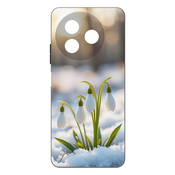 Изображение товара Чехол Krutoff Подснежники ITEL S24