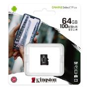 Изображение товара Карта памяти MicroSD Kingston Canvas Select Plus 64GB Class 10