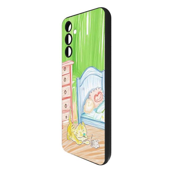 Изображение товара Чехол Krutoff Кошки-мышки Samsung Galaxy A25 5G (604765)