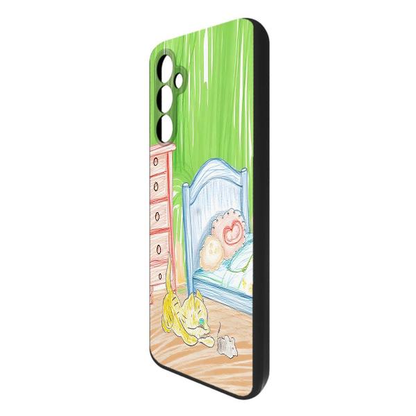 Изображение товара Чехол Krutoff Кошки-мышки Samsung Galaxy A34 5G