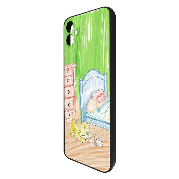 Изображение товара Чехол Krutoff Кошки-мышки Samsung Galaxy M04 (604796)