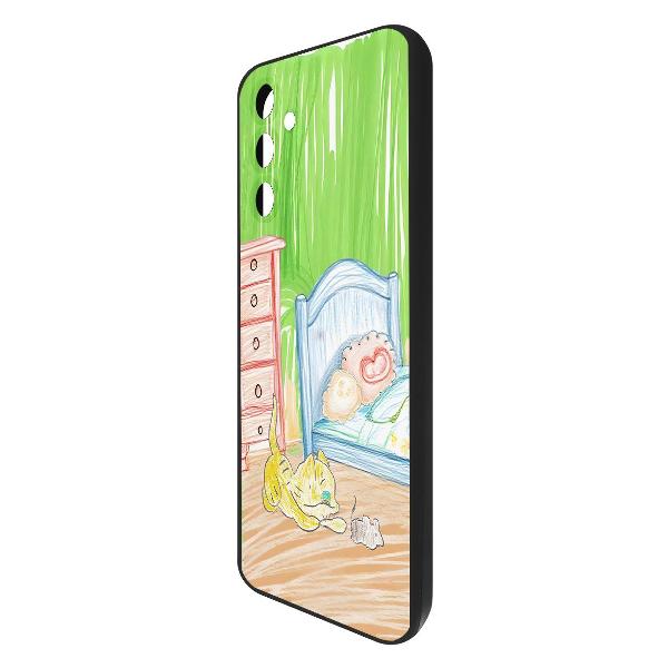 Изображение товара Чехол Krutoff Кошки-мышки Samsung Galaxy M15