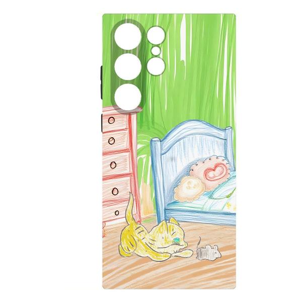 Изображение товара Чехол Krutoff Кошки-мышки Samsung Galaxy S23 Ultra