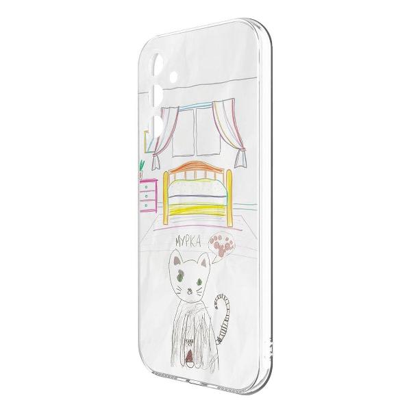 Изображение товара Чехол Krutoff Мурка Samsung Galaxy M15