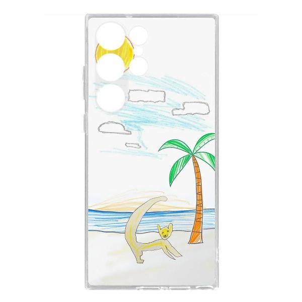 Изображение товара Чехол Krutoff Лемур на пляже Samsung Galaxy S23 Ultra