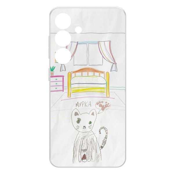 Изображение товара Чехол Krutoff Мурка Samsung Galaxy S25