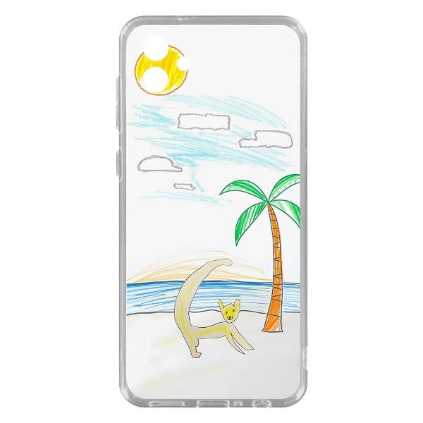Изображение товара Чехол Krutoff Лемур на пляже Samsung Galaxy A04