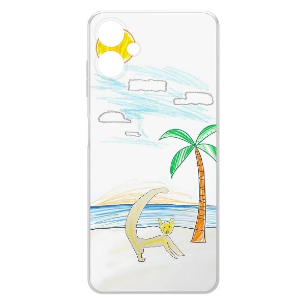 Изображение товара Чехол Krutoff Лемур на пляже Samsung Galaxy A06